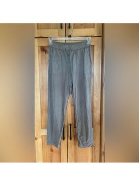 Be cool tan light brown tencel linen straight leg pull on pants small S
